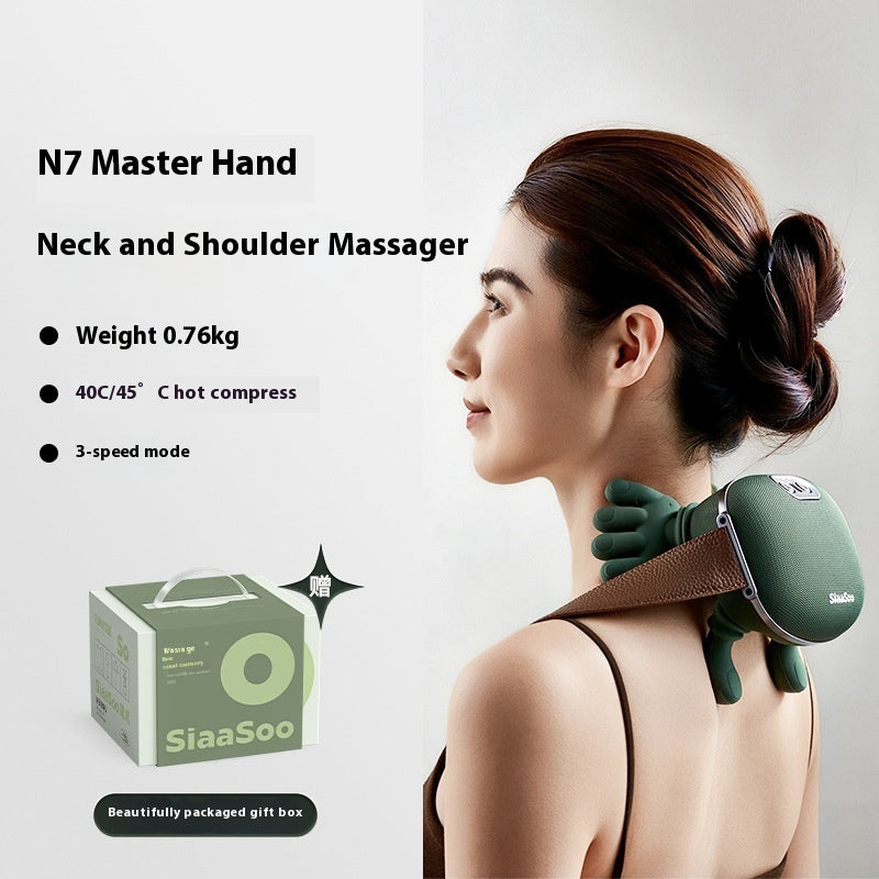 Electric 4D Neck & Shoulder Massager with Heat – Cordless Pain Relief